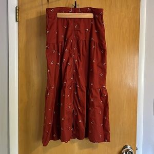 Old Navy floral midi skirt